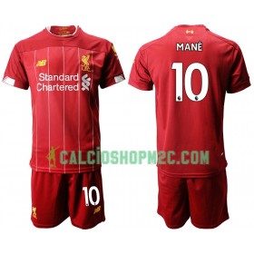 Liverpool MANE 10 Bambino Maglia Prima 2019/2020 Manica Corta (+ Pantaloncini)
